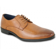 ALLURE MEN Dress Shoe Oxford Formal Tuxedo for Prom & Wedding COGNAC